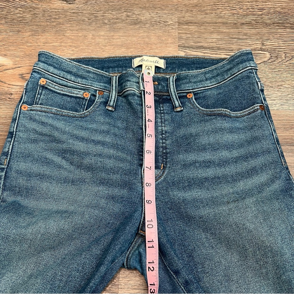 ❄️ Madewell Cali Demi-Boot Jeans Medium Wash Size 29 Stretch - Picture 12 of 14